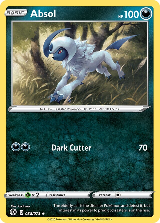 Absol Champion's Path 038/073 Uncommon