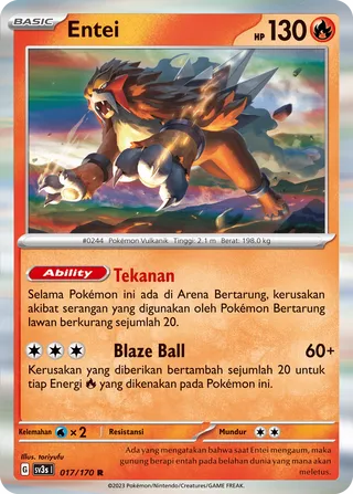 Entei (Black Shine 017/170)