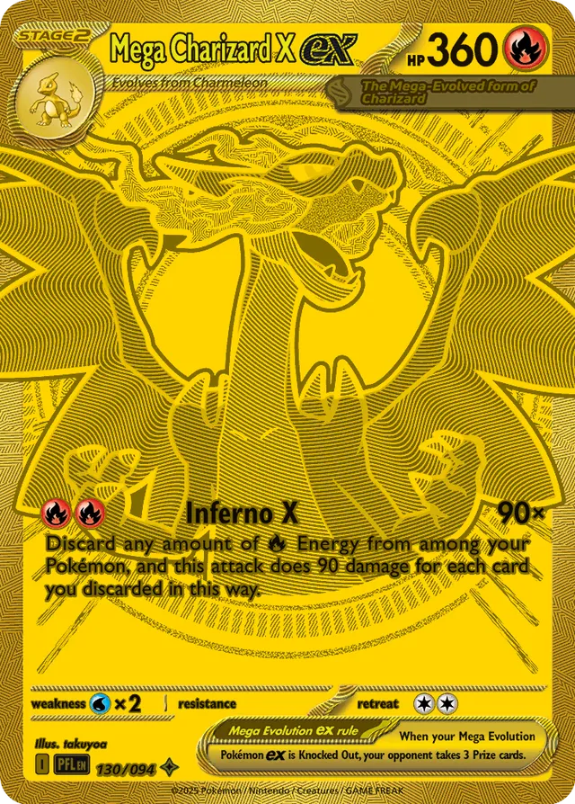 130/094 Mega Charizard X ex PFL Mega Hyper Rare