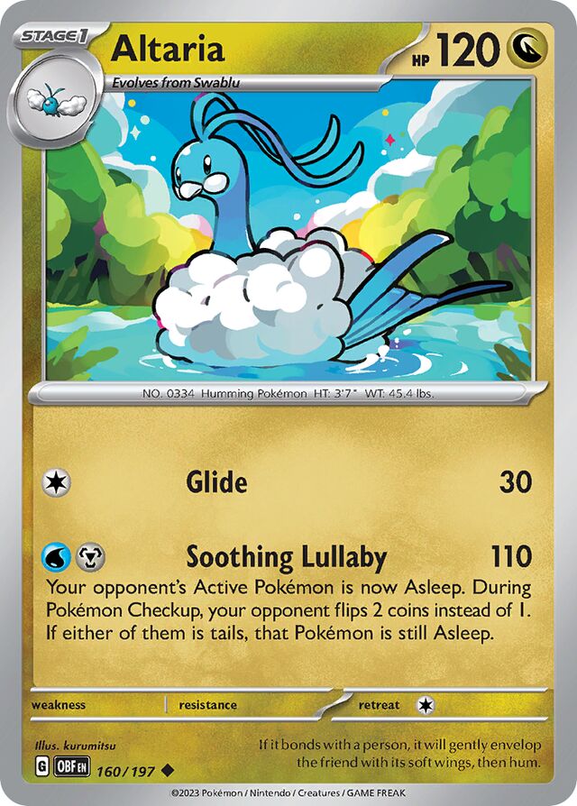 160/197 Altaria OBF Uncommon