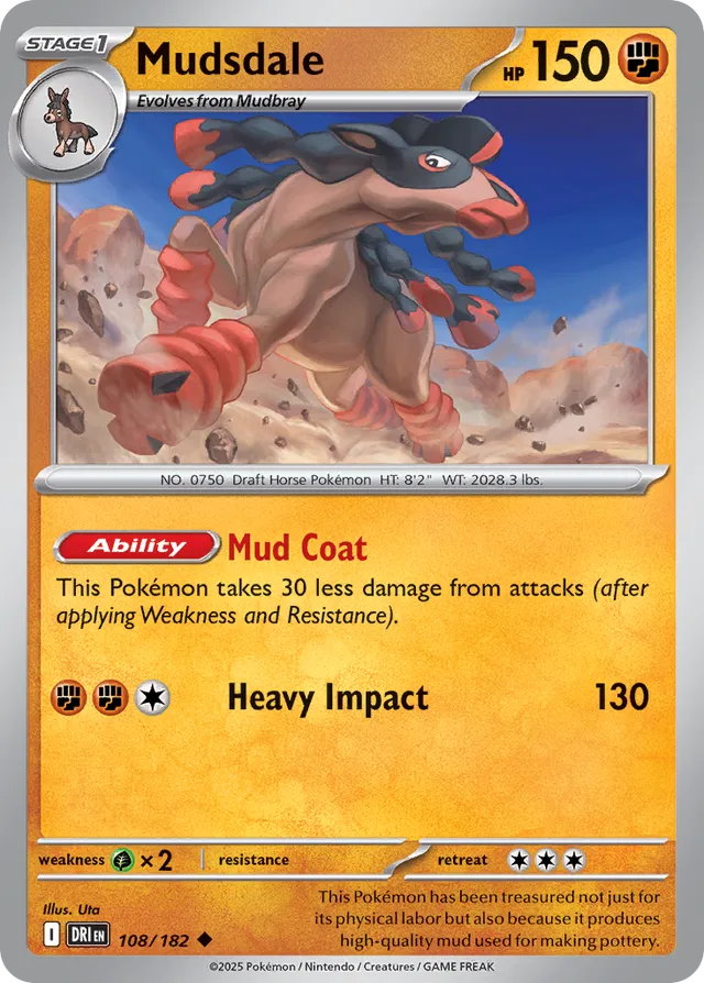 Mudsdale Destined Rivals 108/182 Uncommon