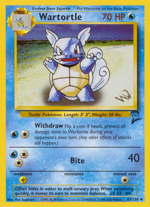 Wartortle Base 2 63/130 Uncommon