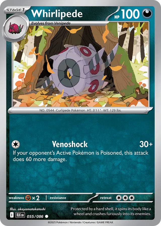 Whirlipede Black Bolt 055/086 Common
