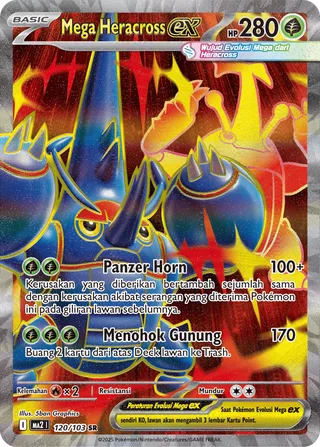 Mega Heracross ex (Blue Blaze 120/103)