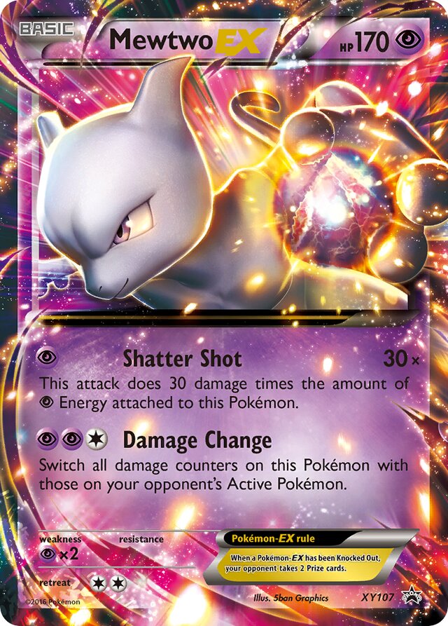 MewtwoEX XY Black Star Promos XY107 PROMO