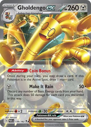 Gholdengo ex (Paradox Rift 139/182)