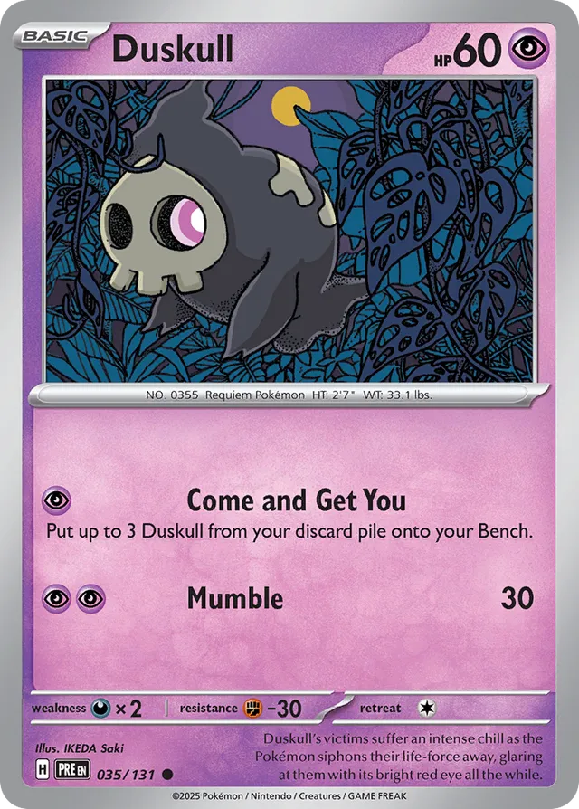Duskull Prismatic Evolutions 035/131 Common