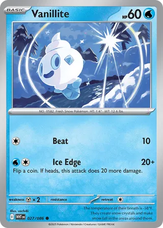 Vanillite (White Flare 027/086)