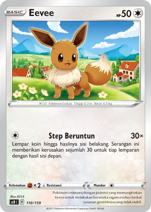 Eevee (Strength V Starter Deck 110/159)