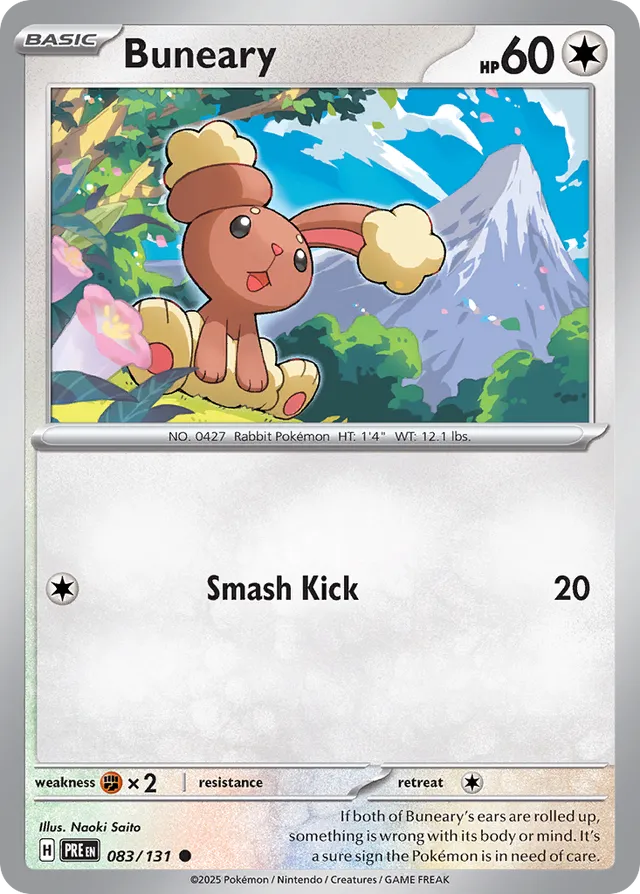 Buneary Prismatic Evolutions 083/131 Common