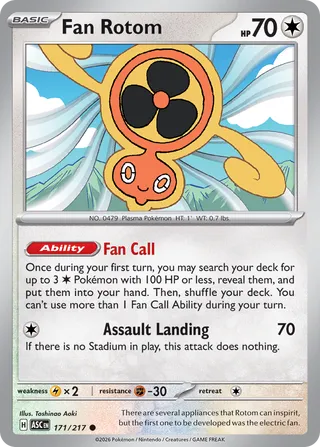 Fan Rotom (Ascended Heroes 171/217)