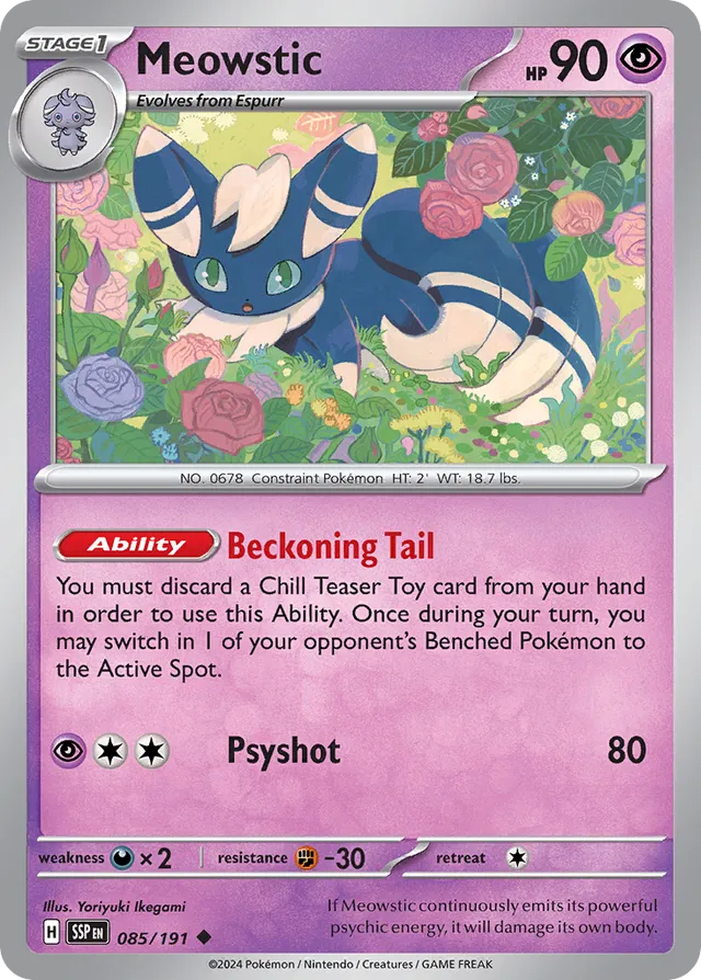 085/191 Meowstic SSP Uncommon