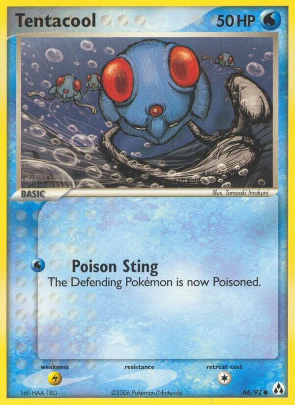 Tentacool 66/92 3 EX LEGEND MAKER COMMON PTCG