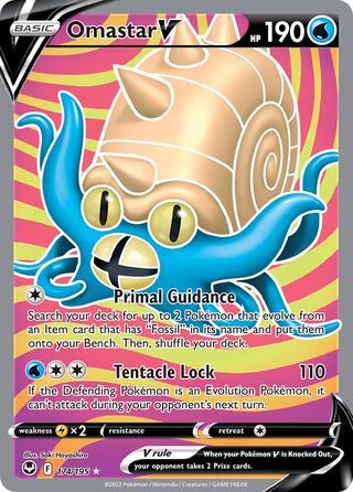 Omastar V (035/195) [Sword & Shield Silver Tempest] – Pokemon Plug