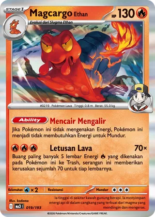 Ethan's Magcargo (MEGA Dream ex 019/193)