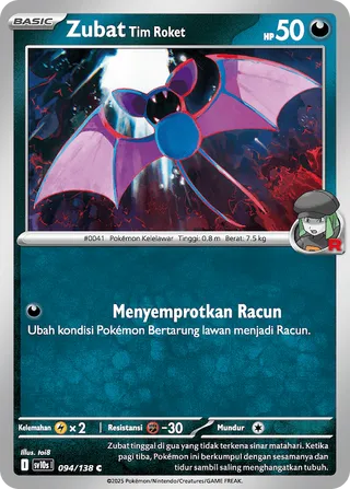 Team Rocket's Zubat (Presence of Champions 094/138)