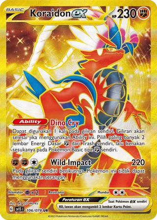 Koraidon ex (Scarlet ex 106/078)