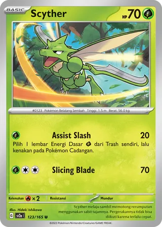 Scyther (Pokémon Card 151 123/165)