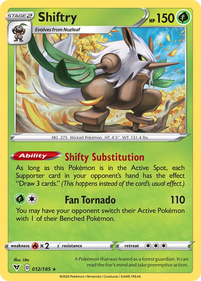 012/185 Shiftry VIV Rare