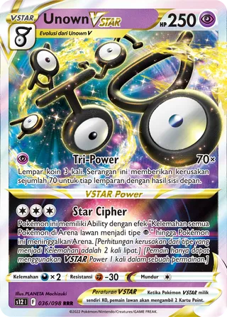 Unown VSTAR (Paradigm Trigger 036/098)