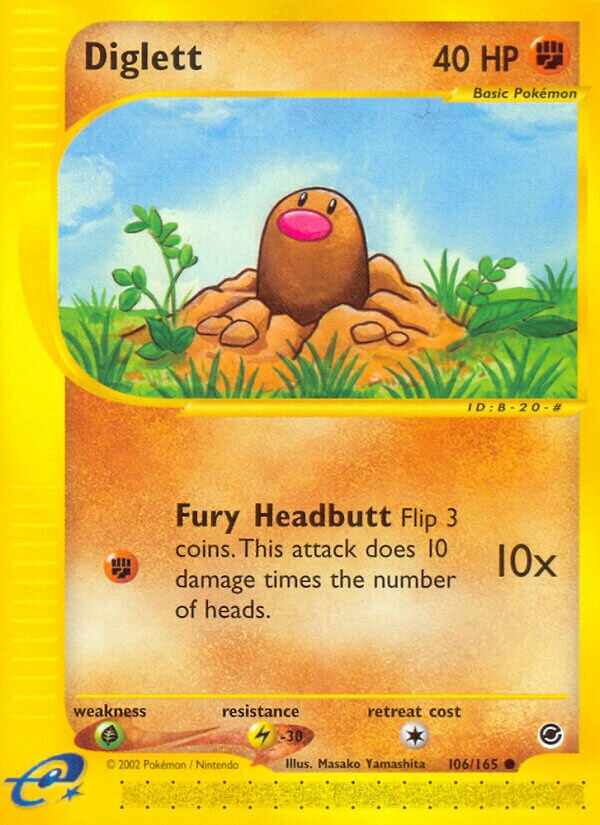 106/165 Diglett EX Common