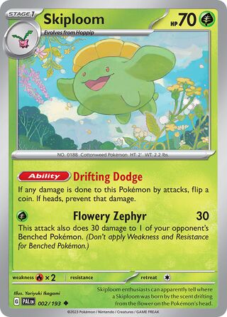 Skiploom (Paldea Evolved 002/193)