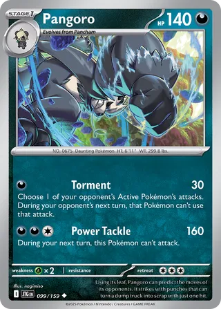 Pangoro (Journey Together 099/159)