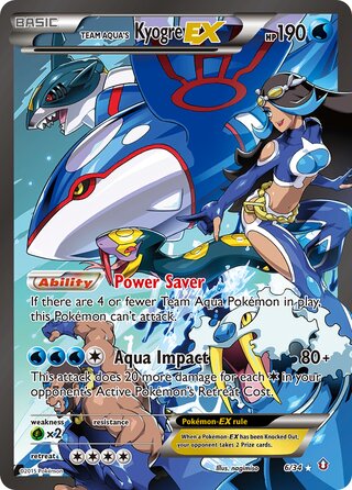 Team Aqua's Kyogre-EX (Double Crisis 6/34)