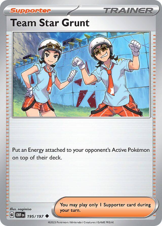 195/197 Team Star Grunt OBF Uncommon