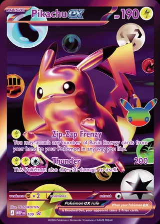 Pikachu ex (Mega Evolution Promos 109)