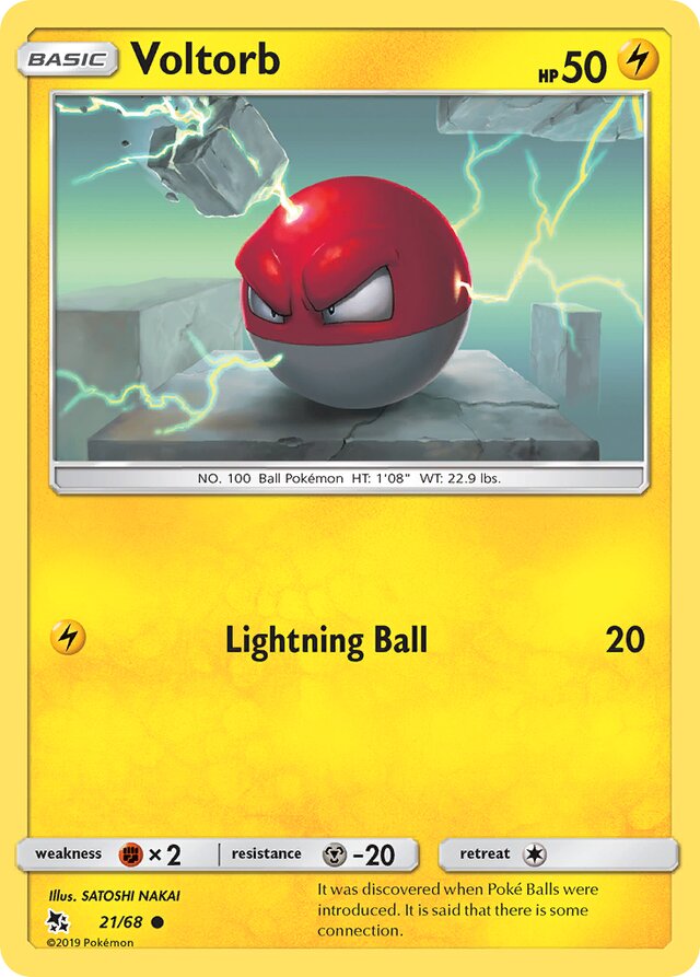 Voltorb Hidden Fates 21/68 Common