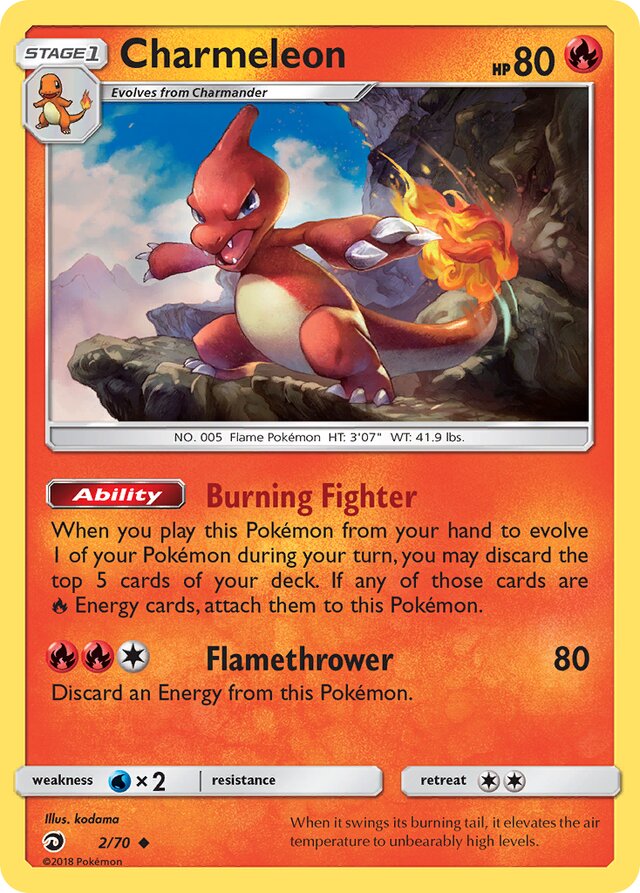 Charmeleon Dragon Majesty 2/70 Uncommon