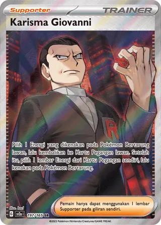 Giovanni's Charisma (Pokémon Card 151 197/165)