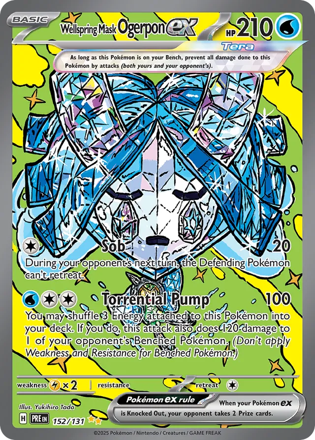Wellspring Mask Ogerponex Prismatic Evolutions 152/131 Special Illustration Rare