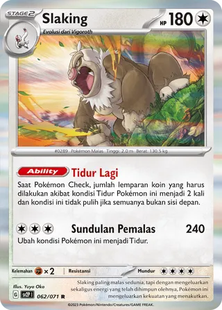 Slaking (Snow Hazard 062/071)