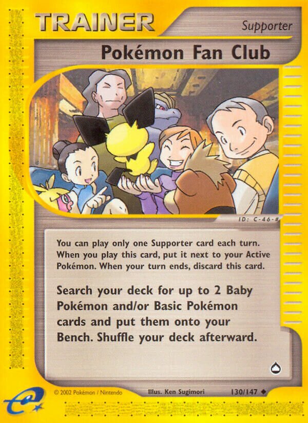 130/147 Pokémon Fan Club AQ Uncommon