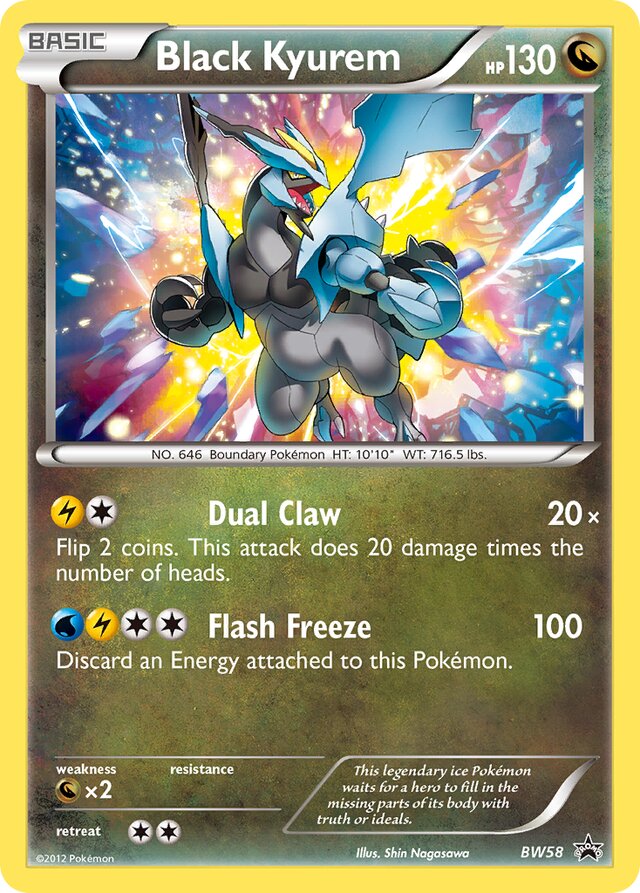 Black Kyurem BW Black Star Promos BW58 PROMO