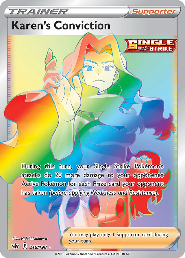 216/198 Karen's Conviction CRE Rare Rainbow