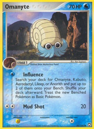 Omanyte (EX Power Keepers 56/108)