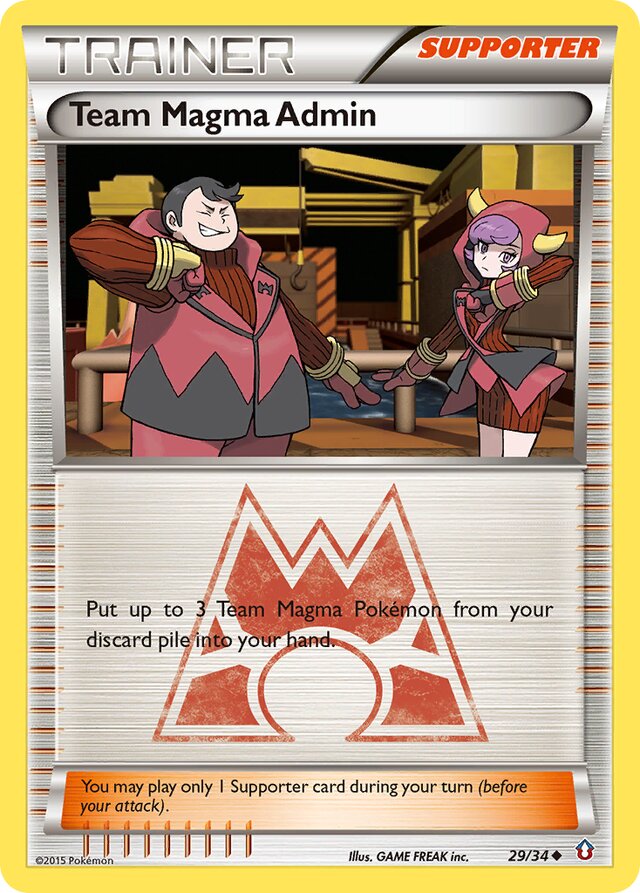 Team Magma Admin Double Crisis 29/34 Uncommon