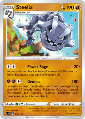 Steelix (Strength V Starter Deck 074/159)