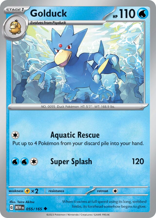 055/165 Golduck MEW Uncommon