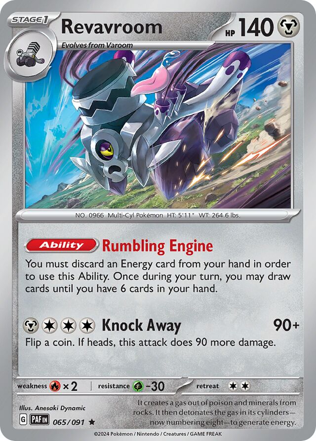 Revavroom Paldean Fates 065/091 Rare