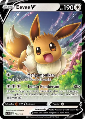 Eevee V (Challenge V Starter Deck 107/156)