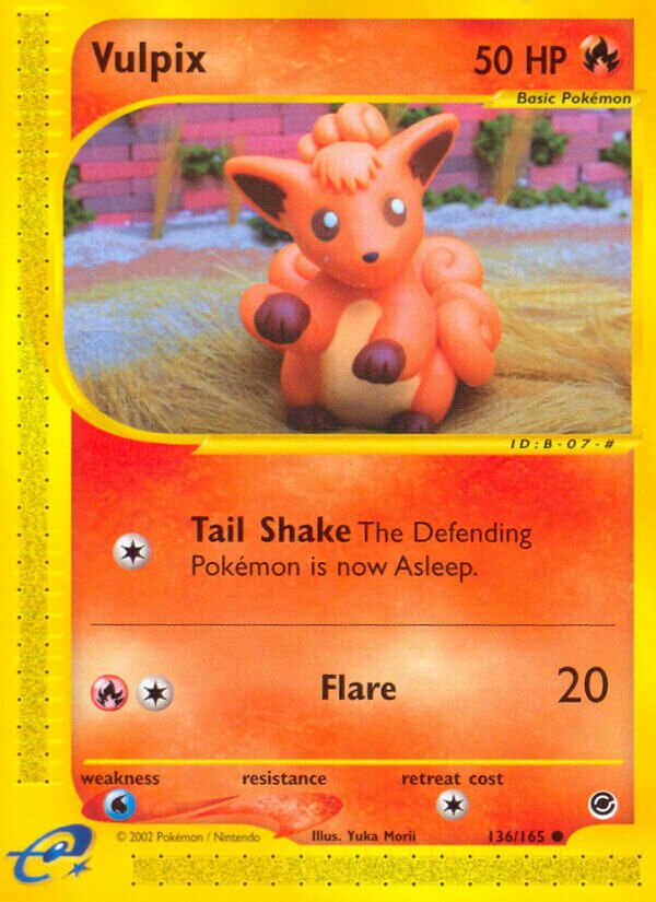 136/165 Vulpix EX Common