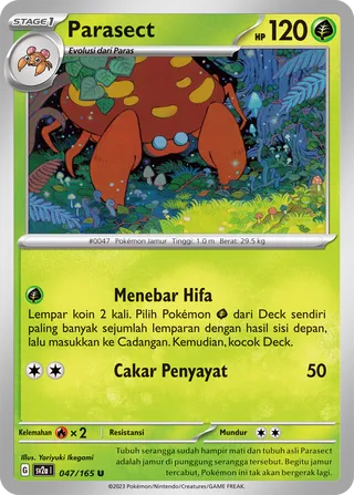 Parasect (Pokémon Card 151 047/165)