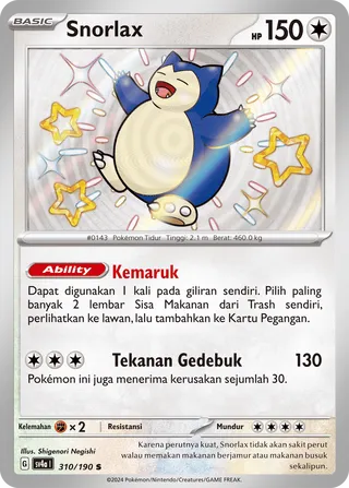 Snorlax (Shiny Treasure ex 310/190)