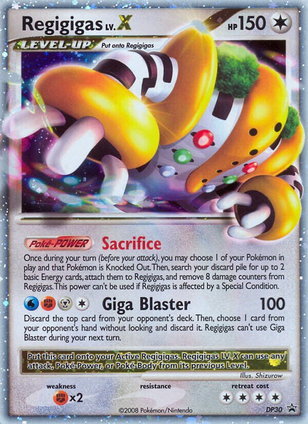 Regigigas LV.X DP Black Star Promos DP30 PROMO