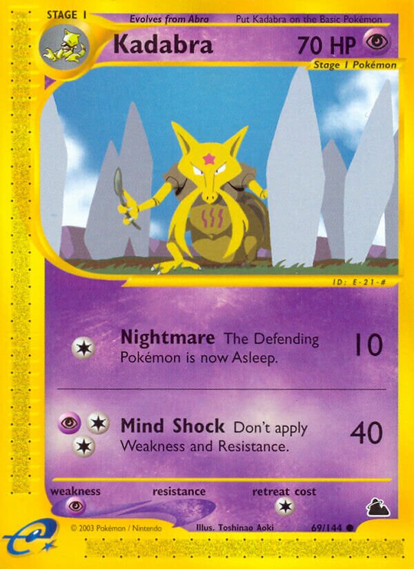 69/144 Kadabra SK Common