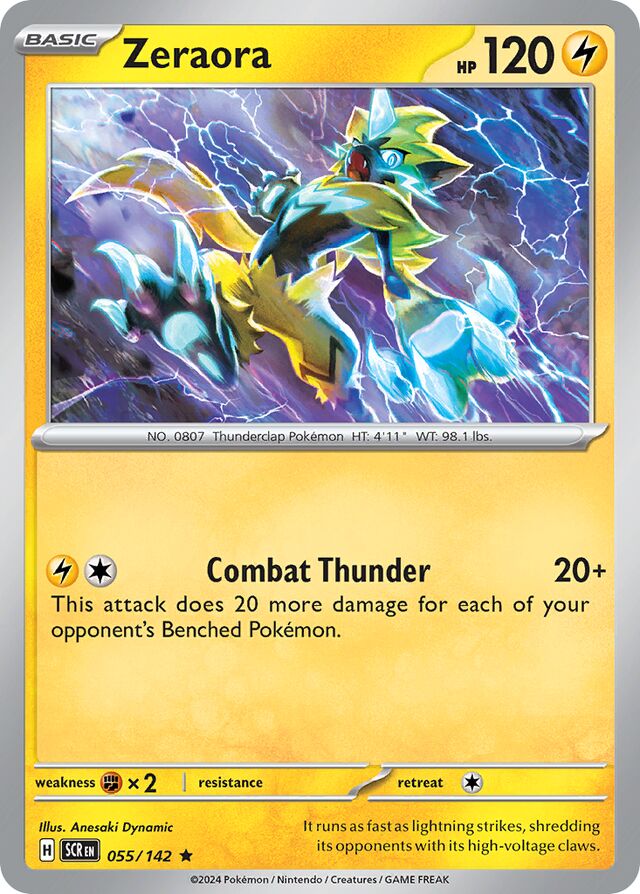 055/142 Zeraora SCR Rare